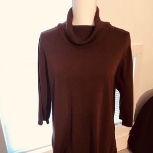 Brown Cowl Neck Pullover/Sweater